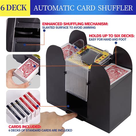 automatic playing card shuffler.